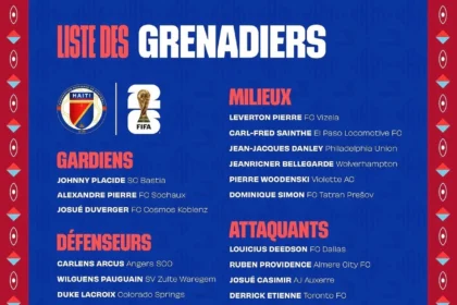Liste des grenadiers selectionnés pour la coupe du monde 2026